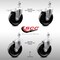Service Caster 5 Inch SS Phenolic Swivel 12mm Threaded Stem Caster Total Lock Brake, 2PK SCC-SSTSTTL20S514-PHS-M1215-2-S-2 - alternate 2